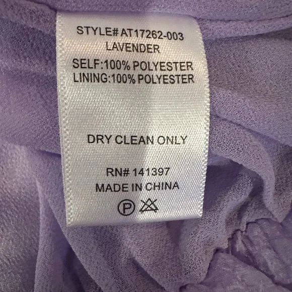 ASTR The Label Purple Textured V-Neck Puff Sleeve Top XL - Picture 7 of 11